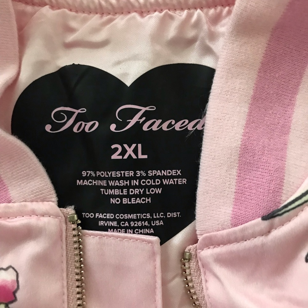 NWT TOO FACED BOMBER JACKET SZ 2XL - Picture 7 of 8
